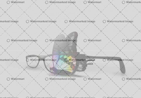 Butterfly and Eyeglasses